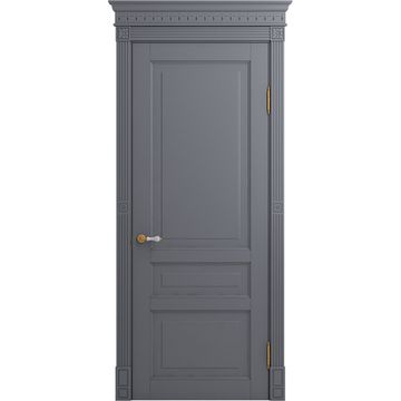 Межкомнатная дверь массив бука Viporte Бергамо тауп глухая