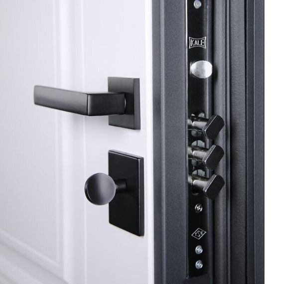 Входная дверь Гермес Неоклассика белая внутри