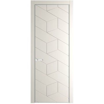 Межкомнатная дверь 9PA перламутр белый глухая