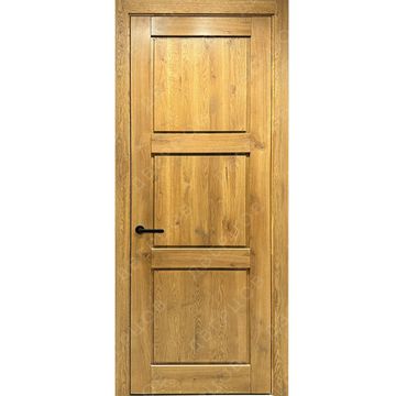 Межкомнатная дверь массив дуба с сучком Дверцов Турин глухая дуб рустикальный