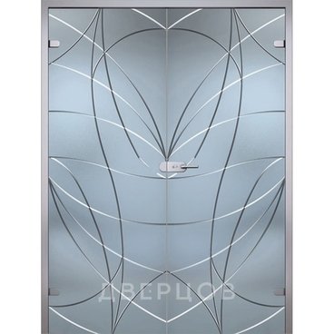 Аврора двухстворчатая распашная стекло беcцветное матовое