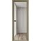 Алюминиевая межкомнатная дверь 1AХ шампань остеклённая