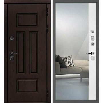 Входная дверь Э2 дуб крафтовый панель зеркало оптима макси