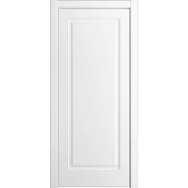 Межкомнатная дверь эмаль Бьянка-1 белоснежная глухая