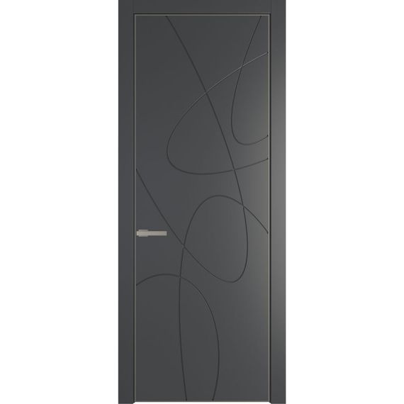 Межкомнатная дверь 6PA графит глухая