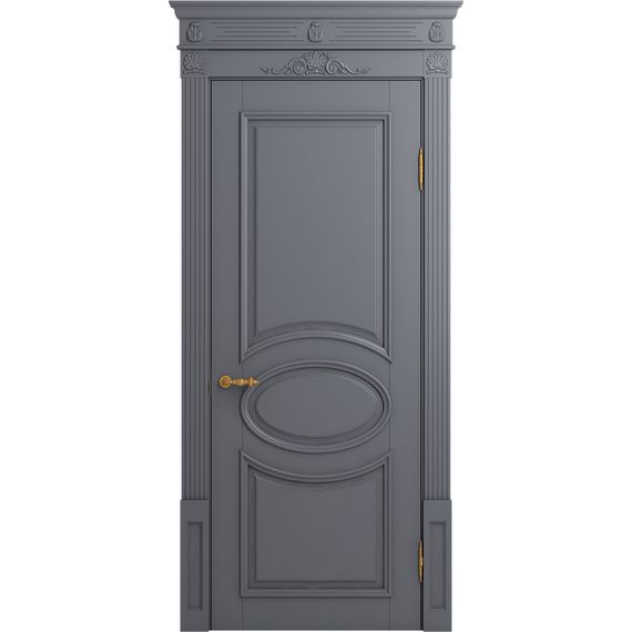 Межкомнатная дверь массив бука Viporte Лацио тауп глухая