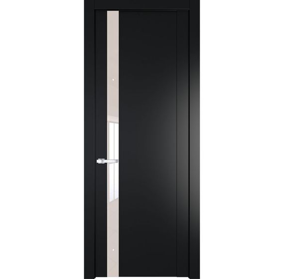 Межкомнатная дверь 1.2P блэк остеклённая