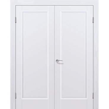 Двустворчатая распашная дверь Кобальт 26 магнолия глухая