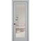 Фото межкомнатной двери керамик SC 3 шеллак серый остеклённая
