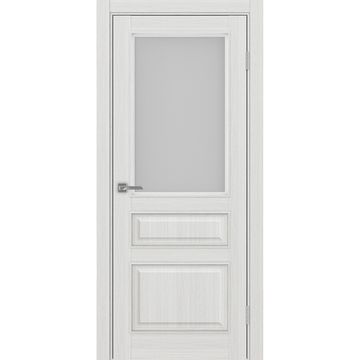 Межкомнатная дверь Тоскана багет 631.211 ясень серебристый со стеклом