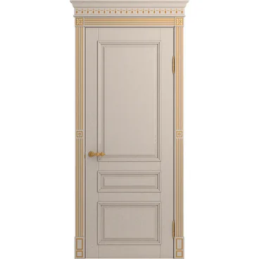 Межкомнатная дверь массив ясеня Viporte Рим прованс глянец глухая