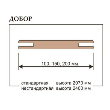 Добор дверной телескопический Uberture серия Light Soft touch, UniLine Soft touch