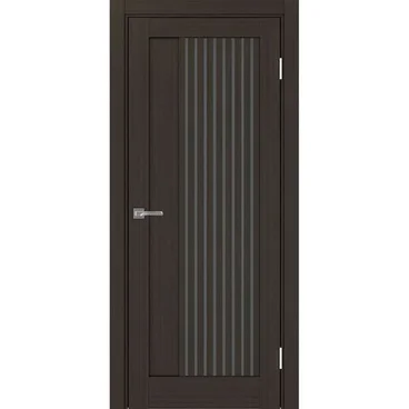 Межкомнатная дверь экошпон Турин 544.12 венге остеклённая