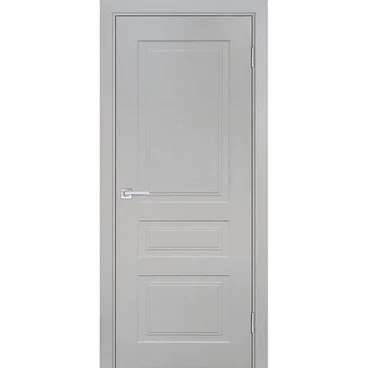 Межкомнатная дверь эмаль Текона Смальта-Лайн 05 агат RAL 7044 глухая