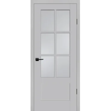 Межкомнатная дверь экошпон Profilo Porte PSC-43 агат остеклённая