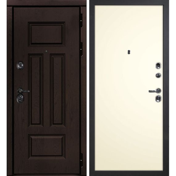 Входная дверь Э2 дуб крафтовый панель гладкая магнолия