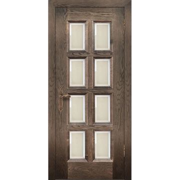 Межкомнатная дверь шпон Финестра дуб английский остеклённая