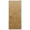Фото межкомнатной двери массив дуба Alvero Флэт-I дуб натуральный глухая