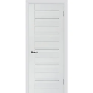 Межкомнатная дверь экошпон Profilo Porte PSC-48 агат стекло Lacobel лунный