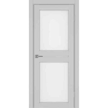 Межкомнатная дверь экошпон Турин 520.222 пепельный остеклённая