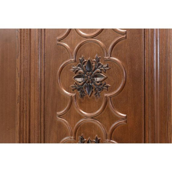 Дверь массив дуба Монако табачный глухая