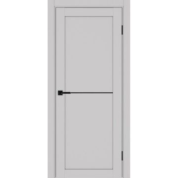 Межкомнатная дверь экошпон Турин 502АПП.11 пепельный с молдингом