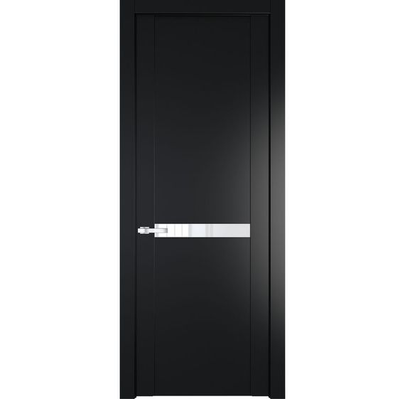Межкомнатная дверь 1.4P блэк остеклённая