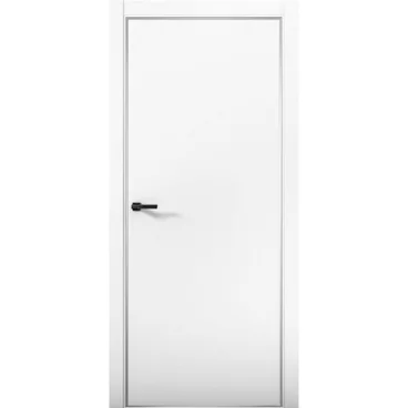 Межкомнатная дверь экошпон Палладий 1 аляска Al кромка глухая