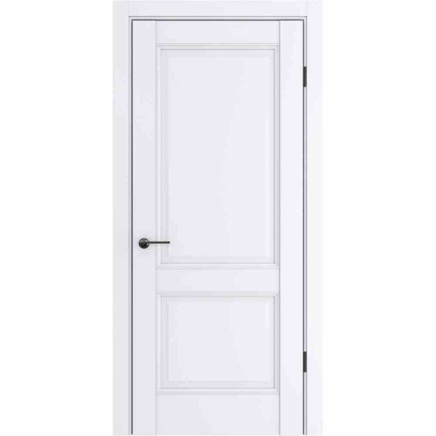 Межкомнатная дверь экошпон ДП-78 white pearl глухая