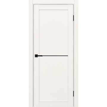 Межкомнатная дверь экошпон Турин 502АПП.11 бежевый с молдингом