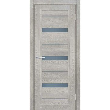 Межкомнатная дверь экошпон Мариам Техно-803 чиаро гриджио стекло сатинат графит