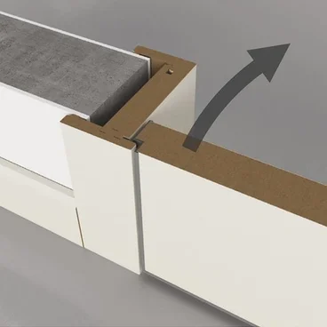 МОНОБЛОК REVERSE с наличником 80 мм Profil Doors к серии PA