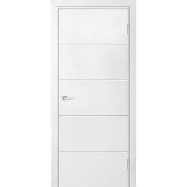 Межкомнатная дверь эмаль Текона Смальта-Лайн 03U белая RAL 9003 глухая