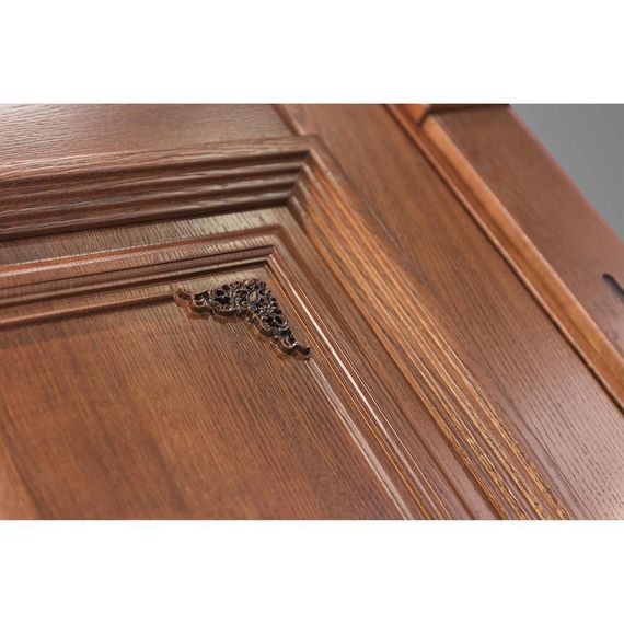 Дверь массив дуба Монако табачный глухая