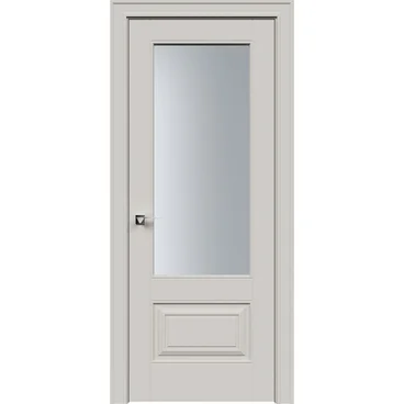 Межкомнатная дверь эмаль Дельта 2 латте со стеклом