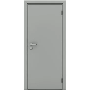 Влагостойкая дверь серая глухая