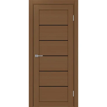 Межкомнатная дверь экошпон Турин 501АПП.1 орех с молдингом
