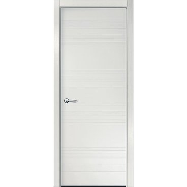 Межкомнатная дверь шпон ID E бьянко глухая