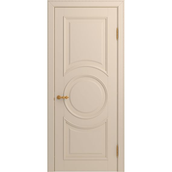 Межкомнатная дверь массив бука Viporte Лацио Амбиенте ваниль глухая