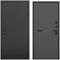 Входная дверь Смарт чёрный силк панель горизонт антрацит