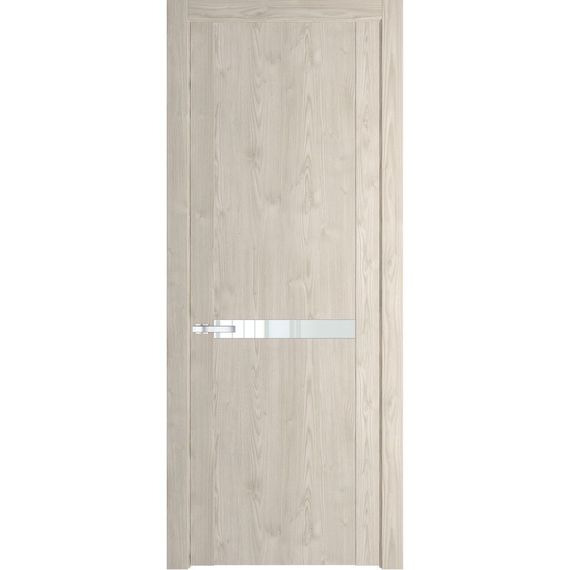 Межкомнатная дверь 1.4N каштан светлый остеклённая