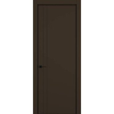 Межкомнатная дверь керамик MN 4 коричневый глухая
