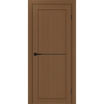 Межкомнатная дверь экошпон Турин 502АПП.11 орех с молдингом