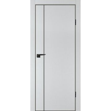 Межкомнатная дверь агат ПЭТ P-21 кромка ABS черная молдинг