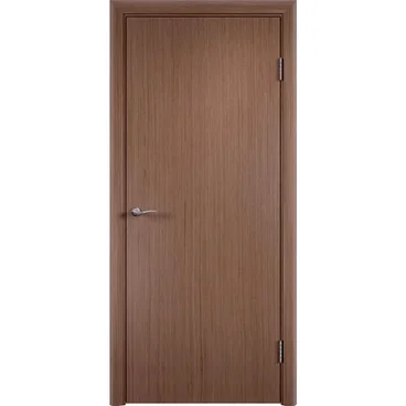 Межкомнатная дверь шпон fine line Гладкая светлый дуб глухая