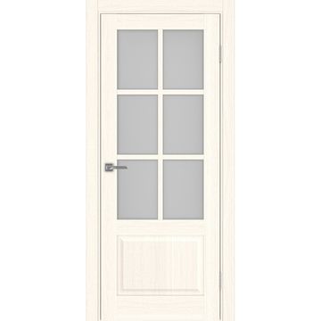 Межкомнатная дверь Тоскана 641.2221 ясень светлый со стеклом