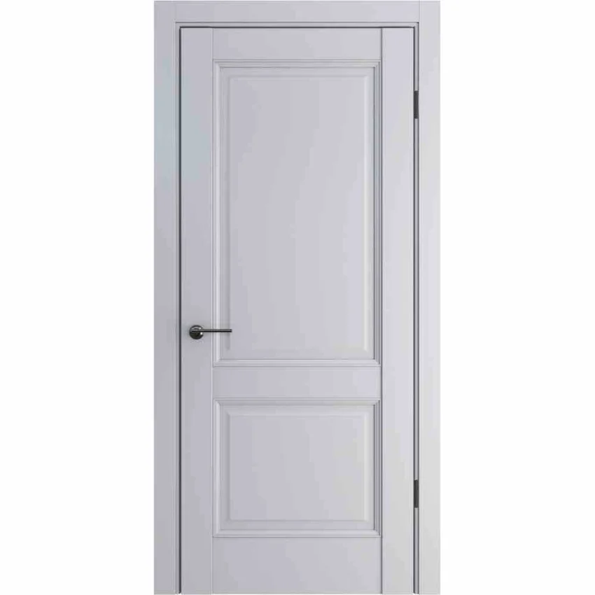 Межкомнатная дверь экошпон ДП-78 silver gray глухая