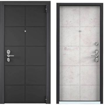 Входная дверь Ultimatum Next NT-1 графит матовый NT-1 бетон светлый