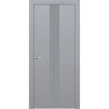 Межкомнатная дверь эмаль Ofram Линнея 5 серая глухая