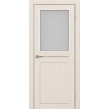 Межкомнатная дверь экошпон Турин 520.211 ясень перламутровый остеклённая